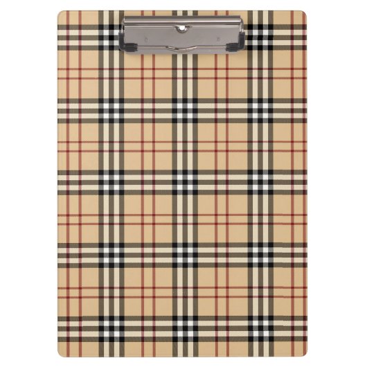 Schottisches Tartan-Muster Klemmbrett (Vorderseite)