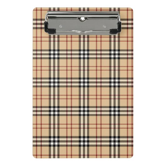 Schottisches Tartan-Muster Mini Klemmbrett (Vorderseite)