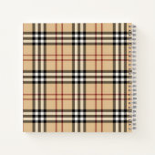 Schottisches Tartan-Muster Notizblock (Rückseite)