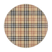 Schottisches Tartan-Muster Schneidebrett (Vorderseite)