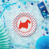 Schottisches Terrier-Party Pappteller (Party)