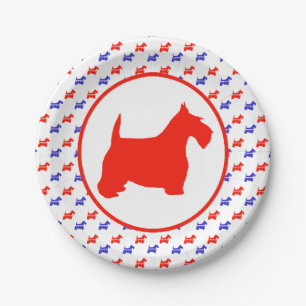 Schottisches Terrier-Party Pappteller