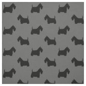 Schottisches Terrier-Silhouette-Muster Stoff (Muster)