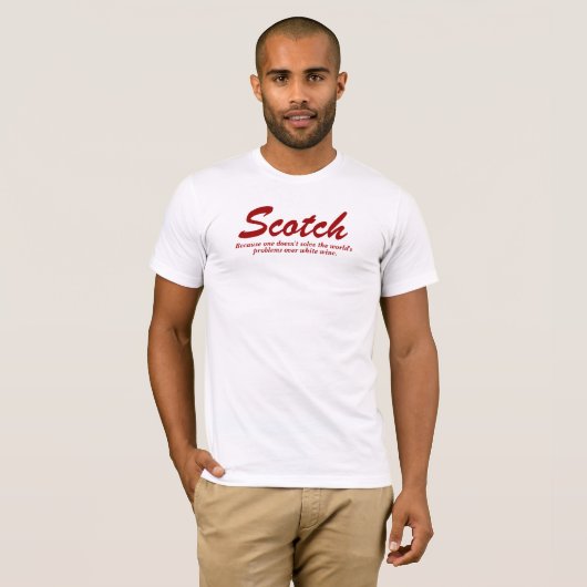 Schottisches u. weißes Weinkonsum-Zitat T-Shirt