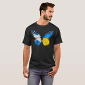 Schottisches ukrainisches Flaggenschiff Schottland T-Shirt (Vorne ganz)