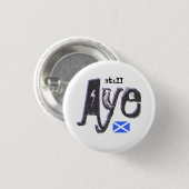 Schottisches Unabhängigkeit noch ja Saltire Button (Vorne & Hinten)