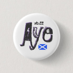 Schottisches Unabhängigkeit noch ja Saltire Button