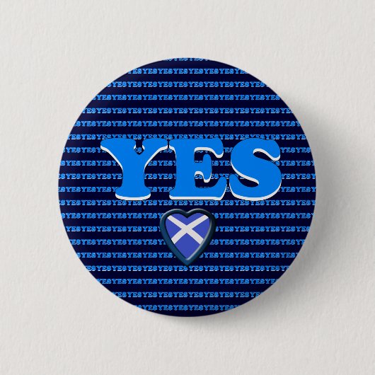 Schottisches Unabhängigkeits-ja Button (Vorderseite)