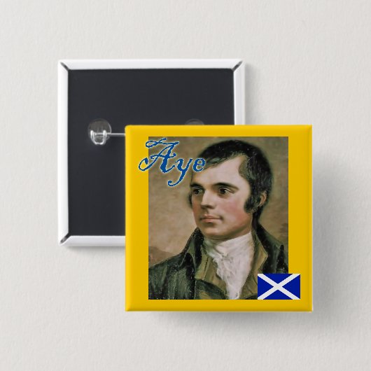 Schottisches Unabhängigkeits-Robert-Brand-ja Button (Vorne & Hinten)