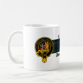 Schottisches Wappen Campbell und Tartan-Tasse Kaffeetasse (Links)