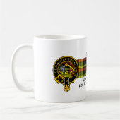 Schottisches Wappen des Dewar und Tartan-Tasse Kaffeetasse (Links)