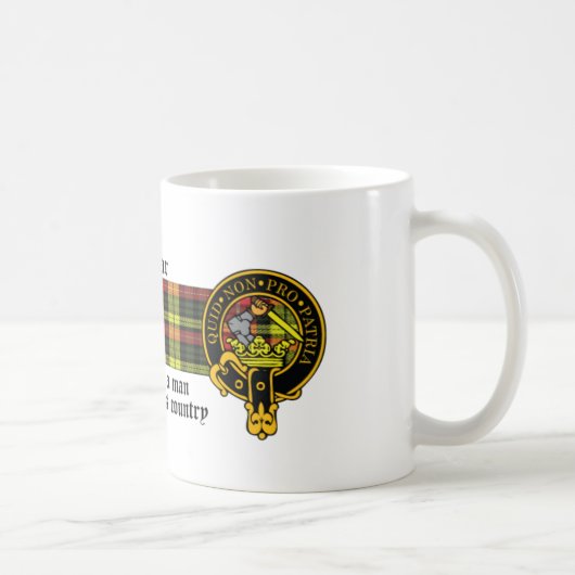 Schottisches Wappen des Dewar und Tartan-Tasse Kaffeetasse (Rechts)