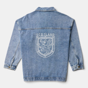 Schottisches Wappen für das Kulturerbe Inspiriert  Jeansjacke