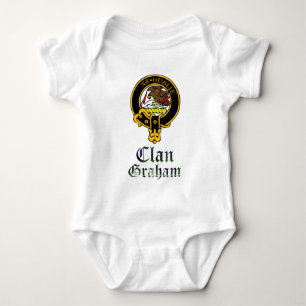 Schottisches Wappen Graham und Tartanclanname Baby Strampler