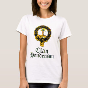 Schottisches Wappen Henderson und Tartanclanname T-Shirt