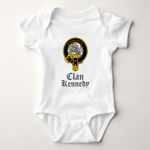 Schottisches Wappen Kennedys und Tartanclanname Baby Strampler