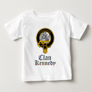 Schottisches Wappen Kennedys und Tartanclanname Baby T-shirt