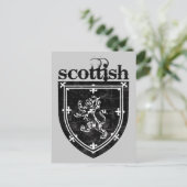 schottisches Wappen Postkarte (Stehend Vorderseite)