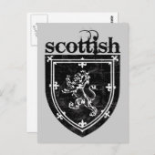 schottisches Wappen Postkarte (Vorne/Hinten)