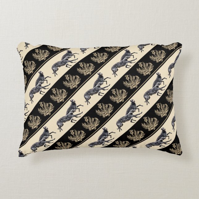 Schottisches Windhund- und Kartonkissen Dekokissen (Vorderseite)