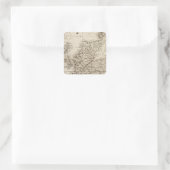 Schottland 10 quadratischer aufkleber (Tasche)