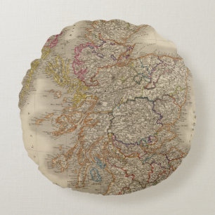 Schottland 12 rundes kissen