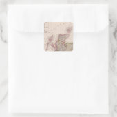 Schottland 14 quadratischer aufkleber (Tasche)