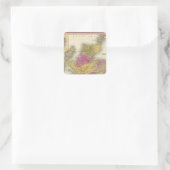 Schottland 16 quadratischer aufkleber (Tasche)