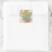 Schottland 18 quadratischer aufkleber (Tasche)