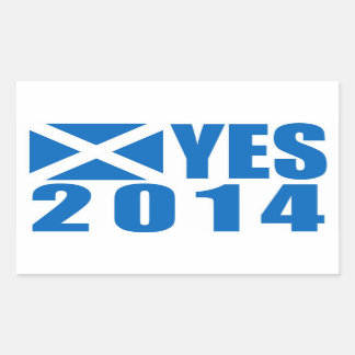 Schottland 2014 JA-Aufkleber Rechteckiger Aufkleber