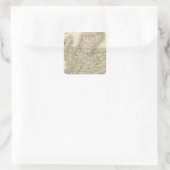 Schottland 24 quadratischer aufkleber (Tasche)