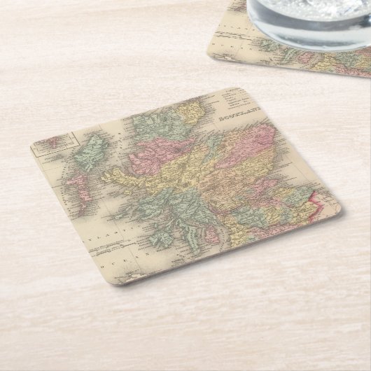 Schottland 6 rechteckiger pappuntersetzer (angewinkelt)