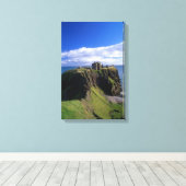 Schottland, Aberdeen. Dunnotar Castle. Leinwanddruck (Insitu (Holzboden))