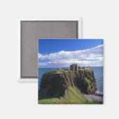 Schottland, Aberdeen. Dunnotar Castle. Magnet (Vorderseite/Rückseite)