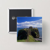 Schottland, Aberdeen. Schloss Dunnotar. Button (Vorne & Hinten)