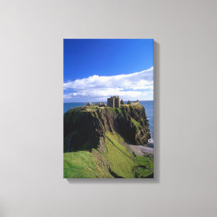 Schottland, Aberdeen. Schloss Dunnotar. Leinwanddruck