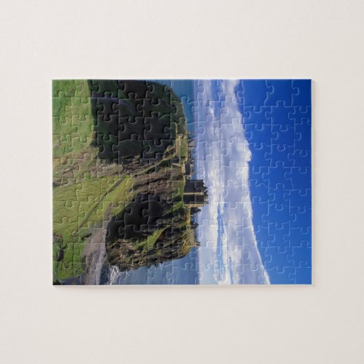 Schottland, Aberdeen. Schloss Dunnotar. Puzzle (Horizontal)