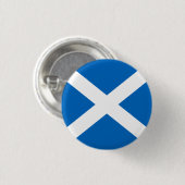 Schottland-Abzeichen - Kreuz von St Andrew Button (Vorne & Hinten)
