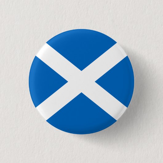 Schottland-Abzeichen - Kreuz von St Andrew Button (Vorderseite)