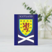 Schottland-Abzeichen Postkarte (Stehend Vorderseite)