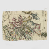 Schottland alt, modern golfhandtuch (Horizontal)