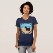 Schottland am Strand mit Seagull T-Shirt (Vorne ganz)