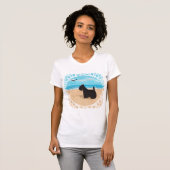 Schottland am Strand mit Seagull T-Shirt (Vorne ganz)