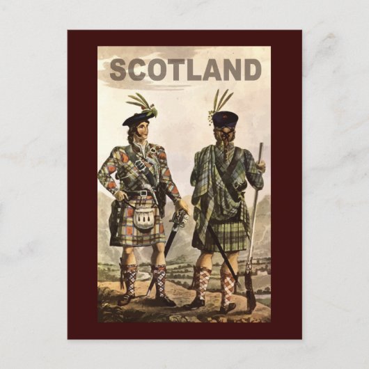 Schottland Art Postkarte (Vorderseite)