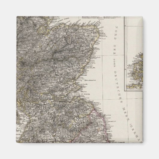 Schottland Atlas Karte 2 Magnet (Vorne)