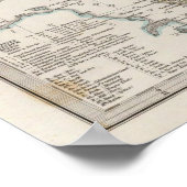 Schottland Atlas Karte 2 Poster (Ecke)