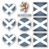 Schottland-Aufkleber, schottische Flagge Löwenherz Aufkleber (Vorderseite)