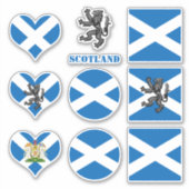 Schottland-Aufkleber, schottische Flagge Löwenherz Aufkleber (Vorderseite)