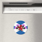 Schottland, aufsteigender Löwe, Distel Magnet (In Situ (Geschirrspüler))