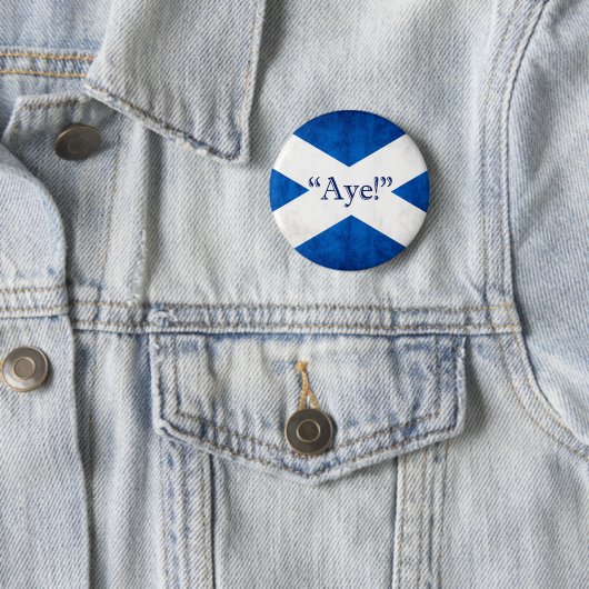Schottland, AYE! Button (Beispiel)
